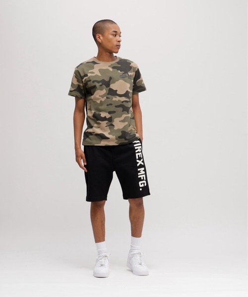 AVIREX（アヴィレックス）の「《WEB&DEPOT限定》VERTICAL LOGO SHORT PANTS / ロゴ ショーツ / AVIREX / アヴィレックス（スウェットパンツ・メンズ・グリーン系カモフラージュ/ライトグレー/ピンク/グレー系カモフラージュ/ブラック・XX-LARGE/X-LARGE/LARGE/MEDIUM/SMALL）」の7枚目の写真