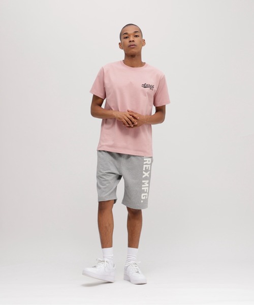 AVIREX（アヴィレックス）の「《WEB&DEPOT限定》VERTICAL LOGO SHORT PANTS / ロゴ ショーツ / AVIREX / アヴィレックス（スウェットパンツ・メンズ・グリーン系カモフラージュ/ライトグレー/ピンク/グレー系カモフラージュ/ブラック・XX-LARGE/X-LARGE/LARGE/MEDIUM/SMALL）」の17枚目の写真