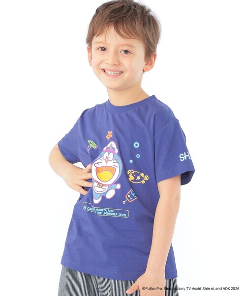 SHIPS(シップス)の「SHIPS KIDS:100~130cm /<映画ドラえもん 新・のび太の海底鬼岩城> Tシャツ(Tシャツ/カットソー・キッズ・ライトブルー/ネイビー/ホワイト・100/110/120/130)」の3枚目の写真