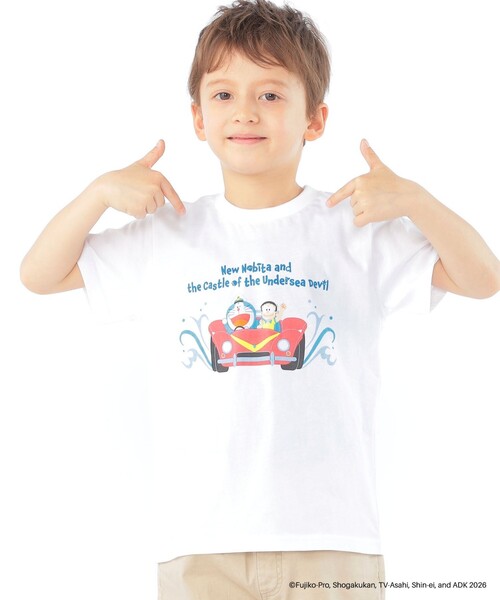 SHIPS(シップス)の「SHIPS KIDS:100~130cm /<映画ドラえもん 新・のび太の海底鬼岩城> Tシャツ(Tシャツ/カットソー・キッズ・ライトブルー/ネイビー/ホワイト・100/110/120/130)」の2枚目の写真