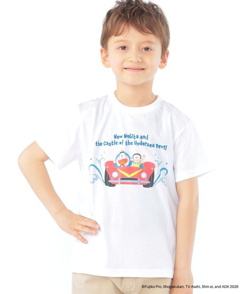 SHIPS(シップス)の「SHIPS KIDS:100~130cm /<映画ドラえもん 新・のび太の海底鬼岩城> Tシャツ(Tシャツ/カットソー・キッズ・ライトブルー/ネイビー/ホワイト・100/110/120/130)」の4枚目の写真