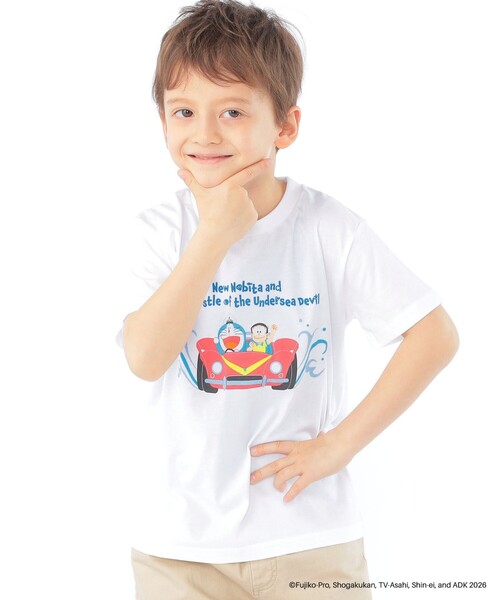 SHIPS(シップス)の「SHIPS KIDS:100~130cm /<映画ドラえもん 新・のび太の海底鬼岩城> Tシャツ(Tシャツ/カットソー・キッズ・ライトブルー/ネイビー/ホワイト・100/110/120/130)」の5枚目の写真