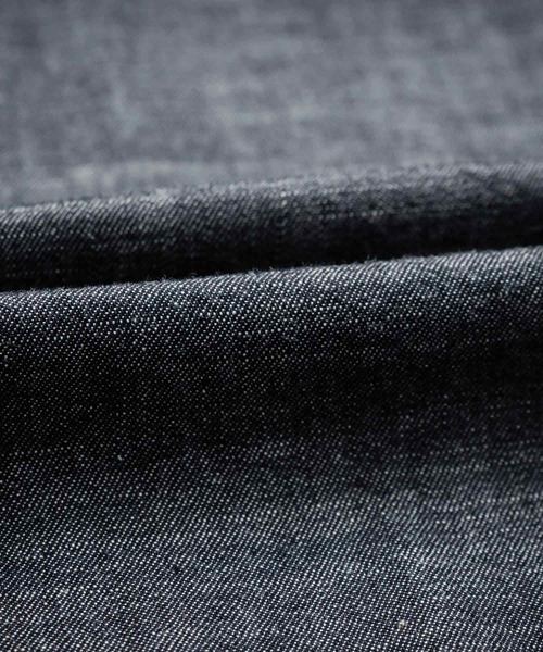 Audience(オーディエンス)の「Upscape Audience アップスケープオーディエンス 日本製 国産 「備中備後」6オンスセルヴィッチ 白耳デニム釦ダウンボクシーAライン長袖シャツ AUD6703(シャツ/ブラウス・メンズ・ダークインディゴブルー・L/M)」の7枚目の写真