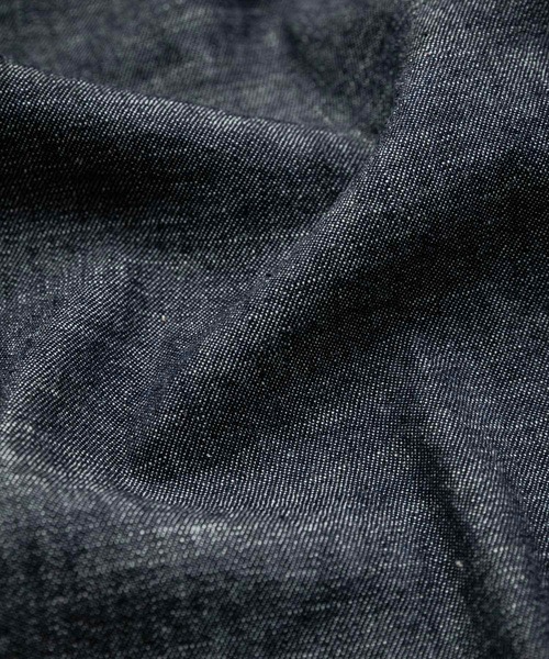 Audience(オーディエンス)の「Upscape Audience アップスケープオーディエンス 日本製 国産 「備中備後」6オンスセルヴィッチ 白耳デニム釦ダウンボクシーAライン長袖シャツ AUD6703(シャツ/ブラウス・メンズ・ダークインディゴブルー・L/M)」の8枚目の写真