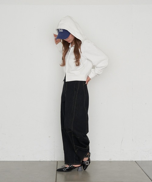 RAY CASSIN(レイカズン)の「ロゴパッチワークパーカー(パーカー・レディース・ホワイト系その他/ホワイト/ネイビー/グレー系その他2・FREE)」の15枚目の写真