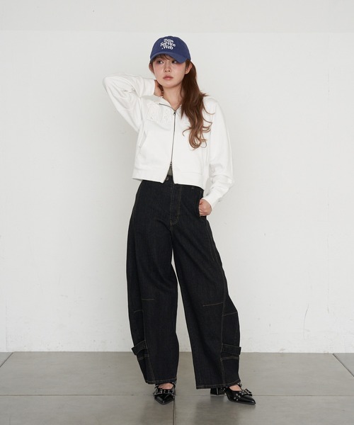 RAY CASSIN(レイカズン)の「ロゴパッチワークパーカー(パーカー・レディース・ホワイト系その他/ホワイト/ネイビー/グレー系その他2・FREE)」の17枚目の写真