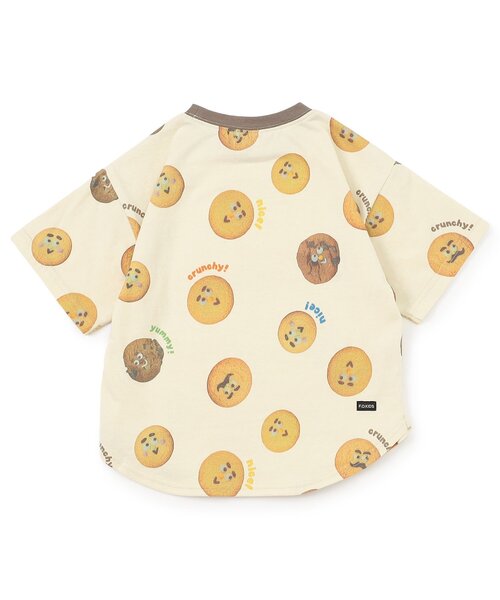 F.O.KIDS(エフオーキッズ)の「総柄Tシャツ_ジュニア対応(Tシャツ/カットソー・キッズ・キナリ/パープル/オフホワイト・110/100/90/80/140/130/120)」の10枚目の写真