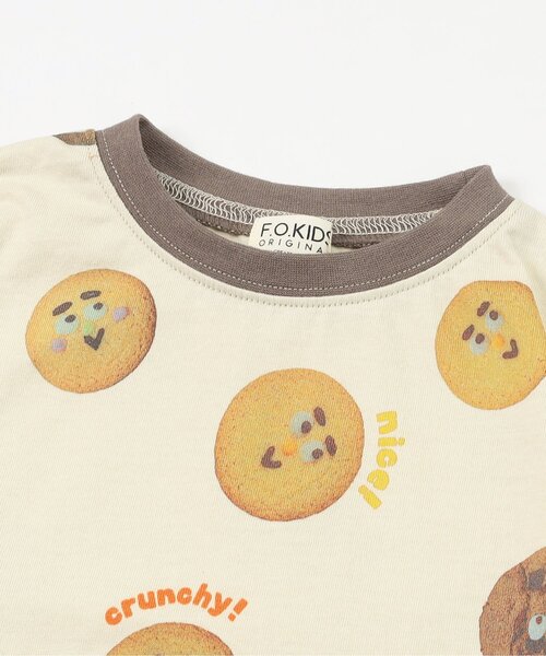 F.O.KIDS(エフオーキッズ)の「総柄Tシャツ_ジュニア対応(Tシャツ/カットソー・キッズ・キナリ/パープル/オフホワイト・110/100/90/80/140/130/120)」の13枚目の写真