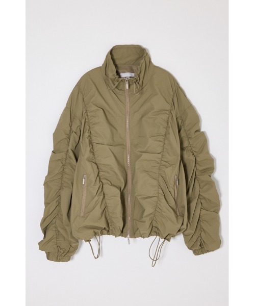 MOUSSY(マウジー)の「【26年SS新作】SHIRRING OVER NYLON ブルゾン(ブルゾン・レディース・ブラック/カーキ/キナリ・1/2)」の3枚目の写真