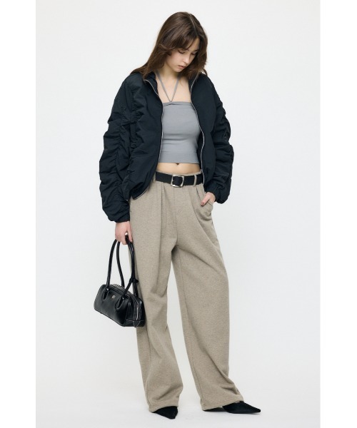 MOUSSY(マウジー)の「【26年SS新作】SHIRRING OVER NYLON ブルゾン(ブルゾン・レディース・ブラック/カーキ/キナリ・1/2)」の5枚目の写真