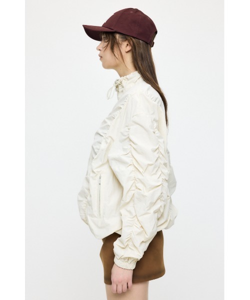 MOUSSY(マウジー)の「【26年SS新作】SHIRRING OVER NYLON ブルゾン(ブルゾン・レディース・ブラック/カーキ/キナリ・1/2)」の15枚目の写真