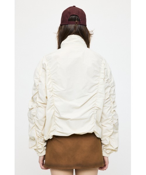 MOUSSY(マウジー)の「【26年SS新作】SHIRRING OVER NYLON ブルゾン(ブルゾン・レディース・ブラック/カーキ/キナリ・1/2)」の16枚目の写真