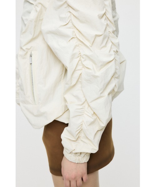 MOUSSY(マウジー)の「【26年SS新作】SHIRRING OVER NYLON ブルゾン(ブルゾン・レディース・ブラック/カーキ/キナリ・1/2)」の18枚目の写真