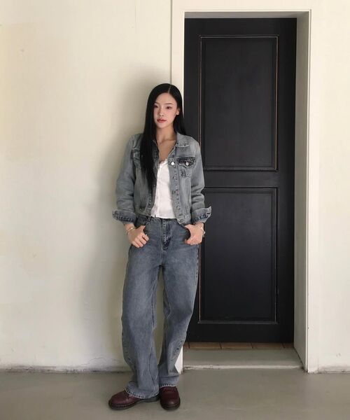DECET WOMEN(デケット ウーマン)の「Cropped Denim Jacket DCWJK002LIGHTBLUE(デニムジャケット・レディース・その他・SMALL/MEDIUM/LARGE)」の17枚目の写真