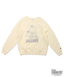 【FRUIT OF THE LOOM】FTL x PEANUTS甘編み裏毛スウェット3/ピーナッツ スヌーピー サリー スウェット