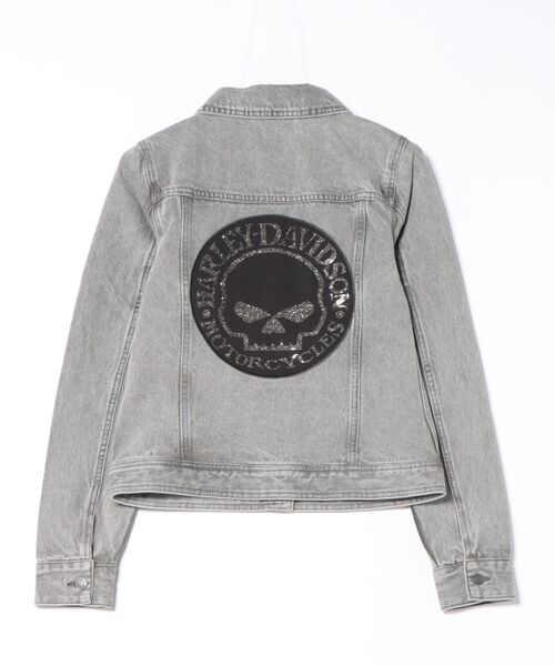 Harley-Davidson（ハーレーダビッドソン）の「ブリング・デニムジャケット（デニムジャケット・レディース・グレー系その他・X-SMALL）」の4枚目の写真
