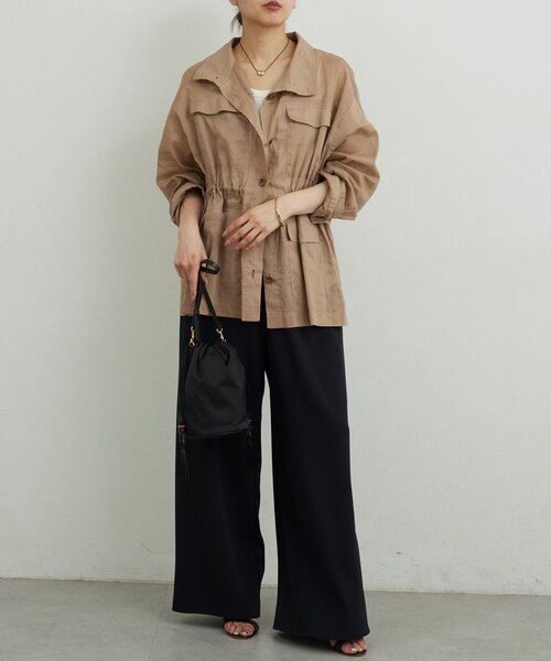 GALLARDAGALANTE(ガリャルダガランテ)の「【WEB限定リバイバル】シアーミリタリージャケット(その他アウター・レディース・グレイッシュベージュ/ブラック/ブラウン/カーキ・FREE)」の7枚目の写真