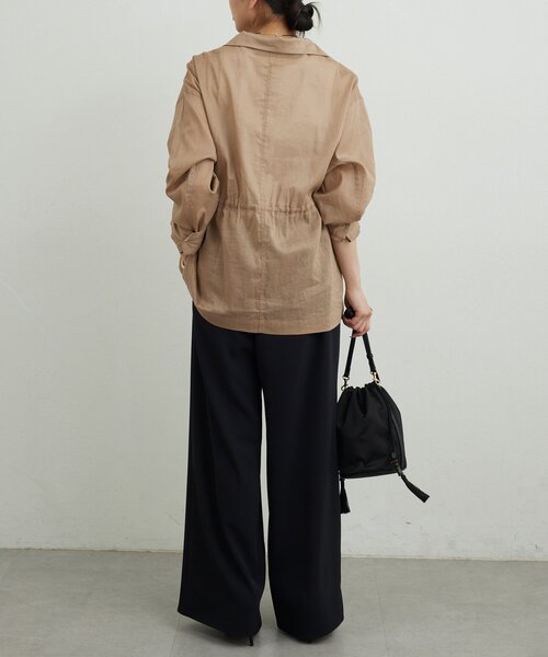 GALLARDAGALANTE(ガリャルダガランテ)の「【WEB限定リバイバル】シアーミリタリージャケット(その他アウター・レディース・グレイッシュベージュ/ブラック/ブラウン/カーキ・FREE)」の9枚目の写真