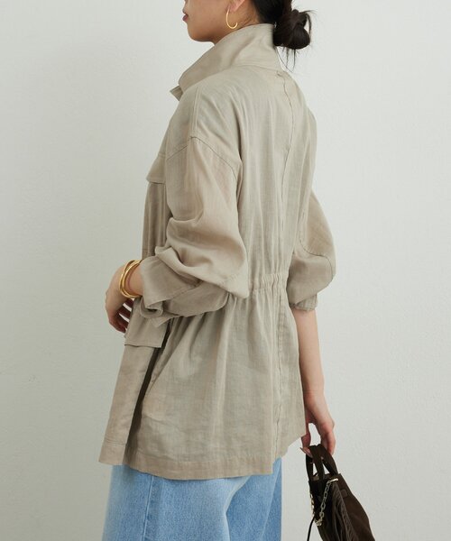 GALLARDAGALANTE(ガリャルダガランテ)の「【WEB限定リバイバル】シアーミリタリージャケット(その他アウター・レディース・グレイッシュベージュ/ブラック/ブラウン/カーキ・FREE)」の13枚目の写真