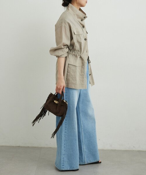 GALLARDAGALANTE(ガリャルダガランテ)の「【WEB限定リバイバル】シアーミリタリージャケット(その他アウター・レディース・グレイッシュベージュ/ブラック/ブラウン/カーキ・FREE)」の16枚目の写真