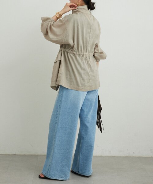 GALLARDAGALANTE(ガリャルダガランテ)の「【WEB限定リバイバル】シアーミリタリージャケット(その他アウター・レディース・グレイッシュベージュ/ブラック/ブラウン/カーキ・FREE)」の17枚目の写真