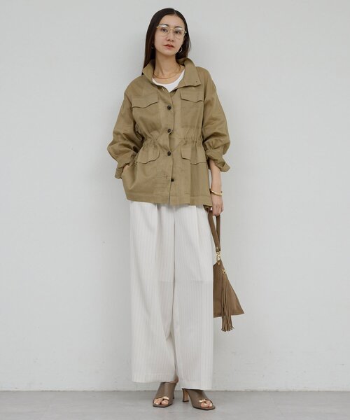 GALLARDAGALANTE(ガリャルダガランテ)の「【WEB限定リバイバル】シアーミリタリージャケット(その他アウター・レディース・グレイッシュベージュ/ブラック/ブラウン/カーキ・FREE)」の22枚目の写真