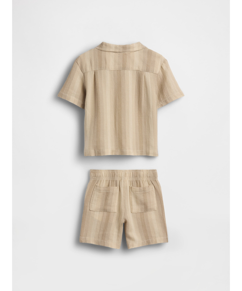 GAP(ギャップ)の「ワッフル カバナ コーデセット (幼児・ベビー)(セットアップ・キッズ・ベージュ・110cm/105cm/100cm/95cm/90cm/80cm/70cm)」の3枚目の写真