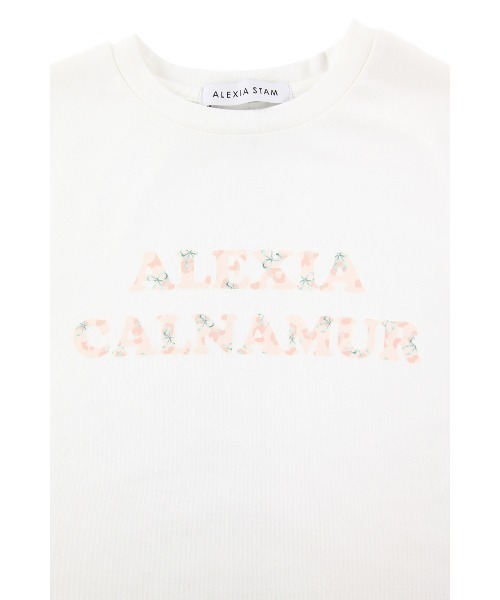 ALEXIA STAM（アリシアスタン）の「[CALNAMUR x ALEXIA STAM] Logo Tee /にこるんコラボT（Tシャツ/カットソー・レディース・ホワイト・FREE）」の9枚目の写真