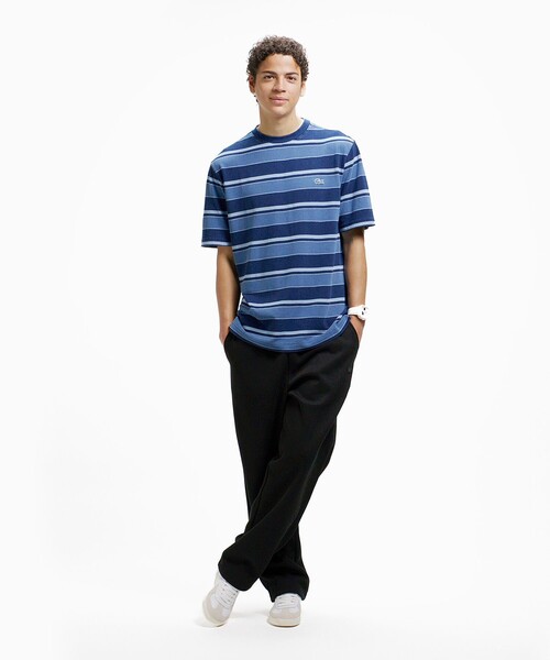 LACOSTE(ラコステ)の「ビッグ鹿の子トラックパンツ / スウェットパンツ(スウェットパンツ・メンズ・ブラック/ネイビー・42/38/46)」の21枚目の写真