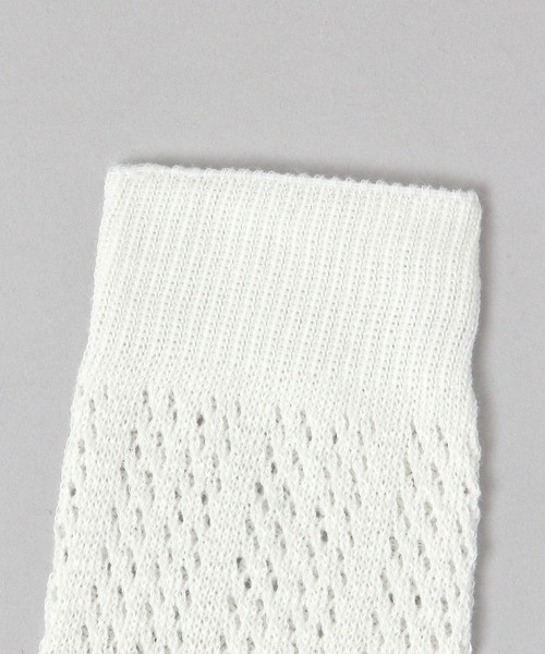 JEANASIS（ジーナシス）の「レースアミソックス/652867（ソックス/靴下・レディース・ホワイト/ブラック・FREE）」の7枚目の写真