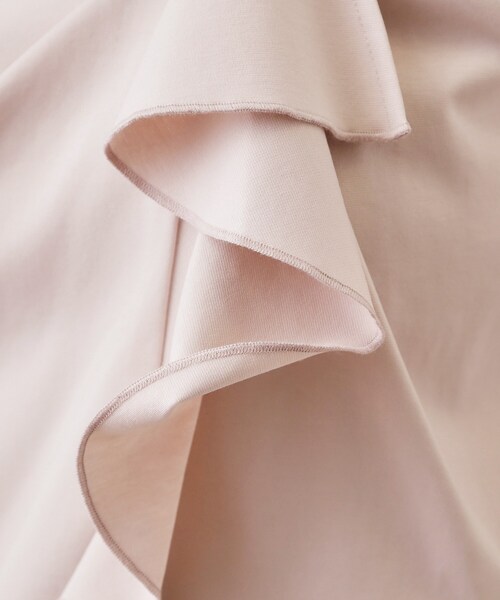 index（インデックス）の「アシメラッフルフリルトップス【洗濯機OK】（Tシャツ/カットソー・レディース・ネイビー/サンドベージュ/オフホワイト・36/42/40/38）」の18枚目の写真