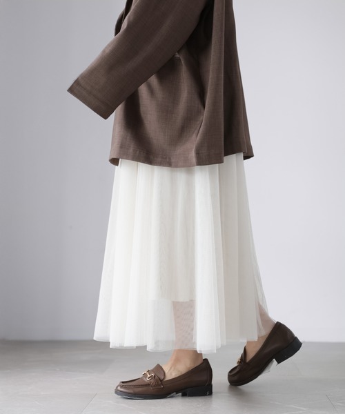 Riberry（リベリー）の「ボリュームチュールスカート（スカート・レディース・アイボリー/ブラック/グレー・MEDIUM）」の15枚目の写真