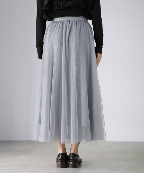 Riberry（リベリー）の「ボリュームチュールスカート（スカート・レディース・アイボリー/ブラック/グレー・MEDIUM）」の6枚目の写真