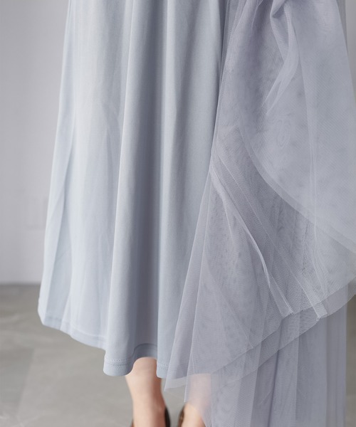 Riberry（リベリー）の「ボリュームチュールスカート（スカート・レディース・アイボリー/ブラック/グレー・MEDIUM）」の8枚目の写真