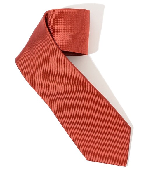 FRANCO BASSI（フランコバッシ）の「FRANCO BASSI シルクソリッドネクタイ（ネクタイ・メンズ・ダークブルー/ピンク/キャメル/グリーン/チャコールグレー・FREE）」の5枚目の写真