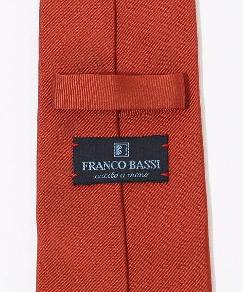 FRANCO BASSI（フランコバッシ）の「FRANCO BASSI シルクソリッドネクタイ（ネクタイ・メンズ・ダークブルー/ピンク/キャメル/グリーン/チャコールグレー・FREE）」の8枚目の写真