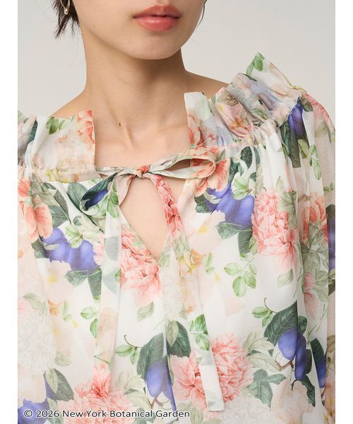 SNIDEL（スナイデル）の「NYBG 2wayギャザーブラウス（シャツ/ブラウス・レディース・ホワイト/マルチ/ライトピンク・F）」の8枚目の写真