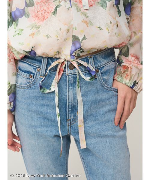 SNIDEL（スナイデル）の「NYBG 2wayギャザーブラウス（シャツ/ブラウス・レディース・ホワイト/マルチ/ライトピンク・F）」の10枚目の写真