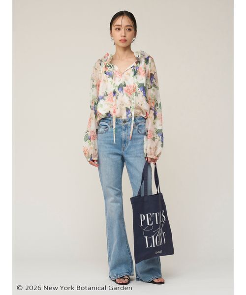 SNIDEL（スナイデル）の「NYBG 2wayギャザーブラウス（シャツ/ブラウス・レディース・ホワイト/マルチ/ライトピンク・F）」の12枚目の写真