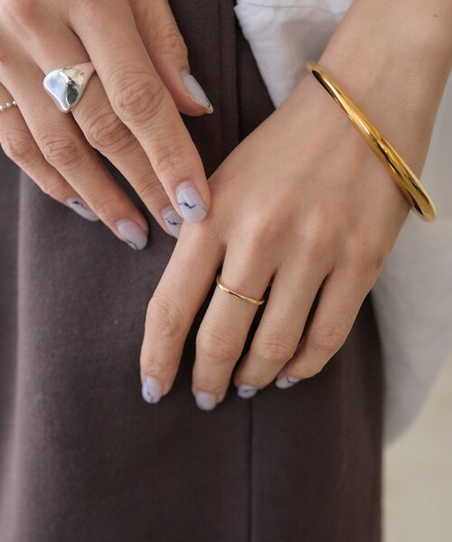 RIVE DROITE（リヴドロワ）の「予約【A・MONN(アモン)】スクエアリング（リング・レディース・ゴールド系その他6/シルバー系その他4・10）」の9枚目の写真