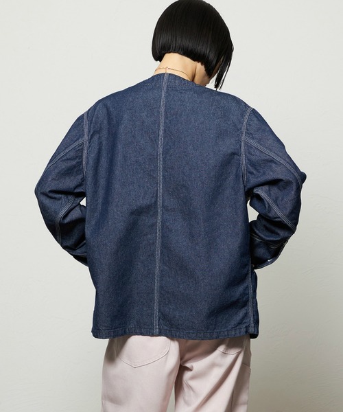 Lee（リー）の「エンジニアシャツジャケット DUNGAREES（その他アウター・レディース・インディゴブルー・MEDIUM/SMALL）」の5枚目の写真