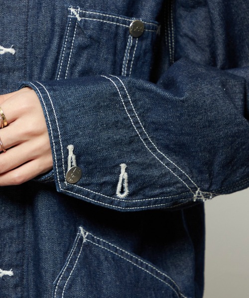 Lee（リー）の「エンジニアシャツジャケット DUNGAREES（その他アウター・レディース・インディゴブルー・MEDIUM/SMALL）」の7枚目の写真