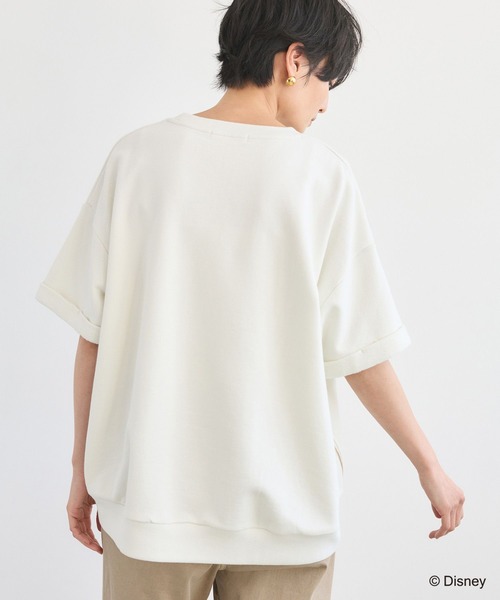 ＋81BRANCA（ハチイチブランカ）の「BARNYARDSTORM / ＋81BRANCA別注 / Mickey / ハンサムスウェット【WEB限定】（スウェット・レディース・ホワイト/ダークブラウン・FREE）」の6枚目の写真