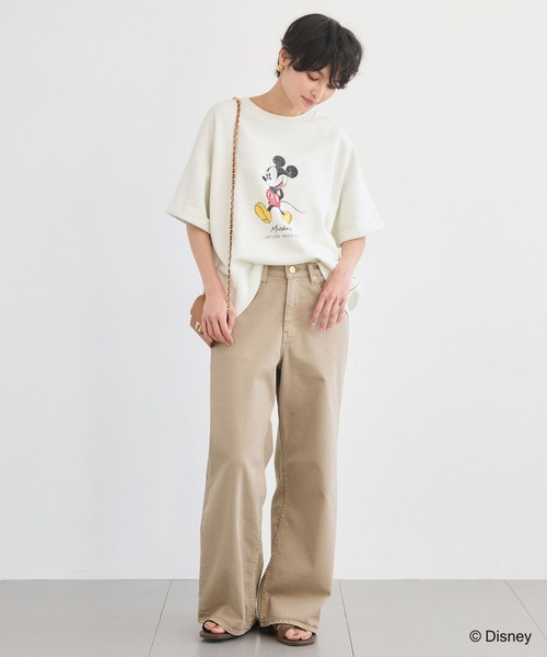 ＋81BRANCA（ハチイチブランカ）の「BARNYARDSTORM / ＋81BRANCA別注 / Mickey / ハンサムスウェット【WEB限定】（スウェット・レディース・ホワイト/ダークブラウン・FREE）」の9枚目の写真