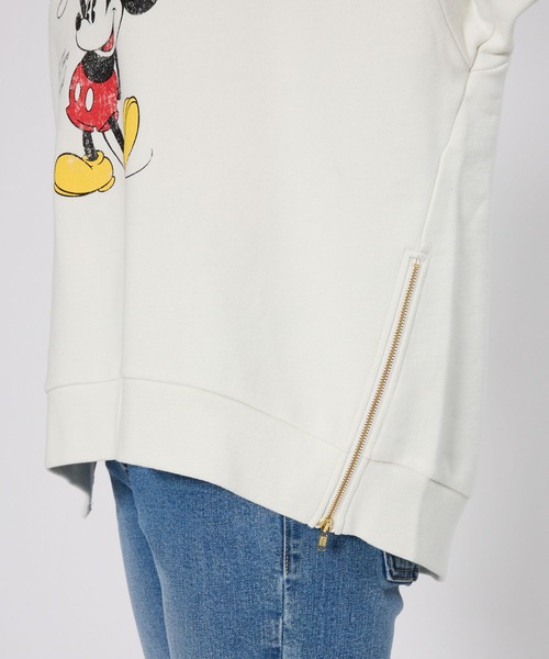 ＋81BRANCA（ハチイチブランカ）の「BARNYARDSTORM / ＋81BRANCA別注 / Mickey / ハンサムスウェット【WEB限定】（スウェット・レディース・ホワイト/ダークブラウン・FREE）」の18枚目の写真