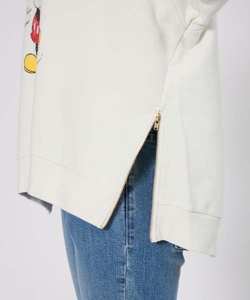 ＋81BRANCA（ハチイチブランカ）の「BARNYARDSTORM / ＋81BRANCA別注 / Mickey / ハンサムスウェット【WEB限定】（スウェット・レディース・ホワイト/ダークブラウン・FREE）」の19枚目の写真