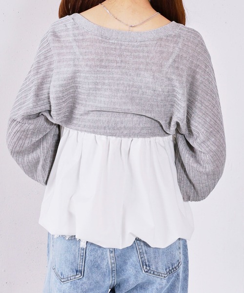 archives（アルシーヴ）の「バルーンビスチェ×ニットボレロＳＥＴ（ワンピース・レディース・ピンク/グレー/アイボリー/ブラック・MEDIUM）」の8枚目の写真