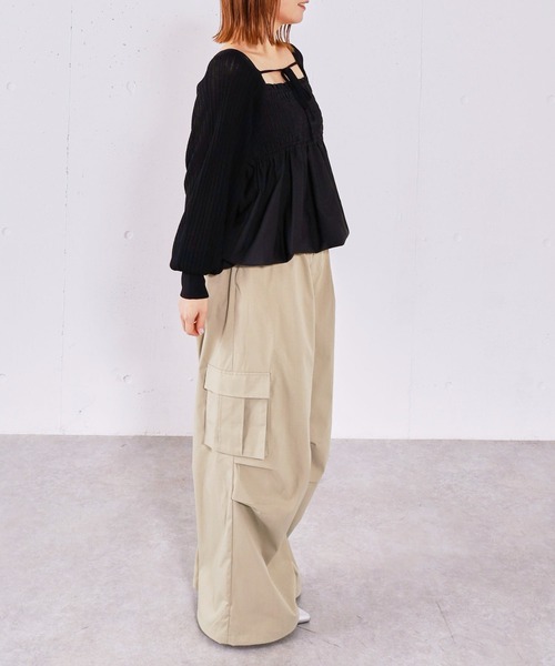 archives（アルシーヴ）の「バルーンビスチェ×ニットボレロＳＥＴ（ワンピース・レディース・ピンク/グレー/アイボリー/ブラック・MEDIUM）」の19枚目の写真