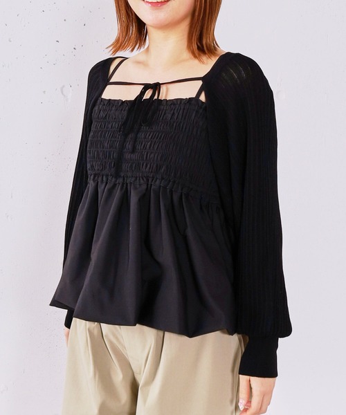 archives（アルシーヴ）の「バルーンビスチェ×ニットボレロＳＥＴ（ワンピース・レディース・ピンク/グレー/アイボリー/ブラック・MEDIUM）」の14枚目の写真