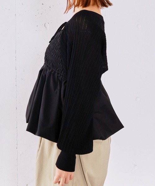 archives（アルシーヴ）の「バルーンビスチェ×ニットボレロＳＥＴ（ワンピース・レディース・ピンク/グレー/アイボリー/ブラック・MEDIUM）」の15枚目の写真